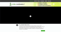 Desktop Screenshot of gyorigazdabolt.hu